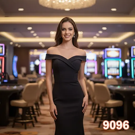 Ilustração de Aproveite slots e jogos ao vivo no 9096 com segurança